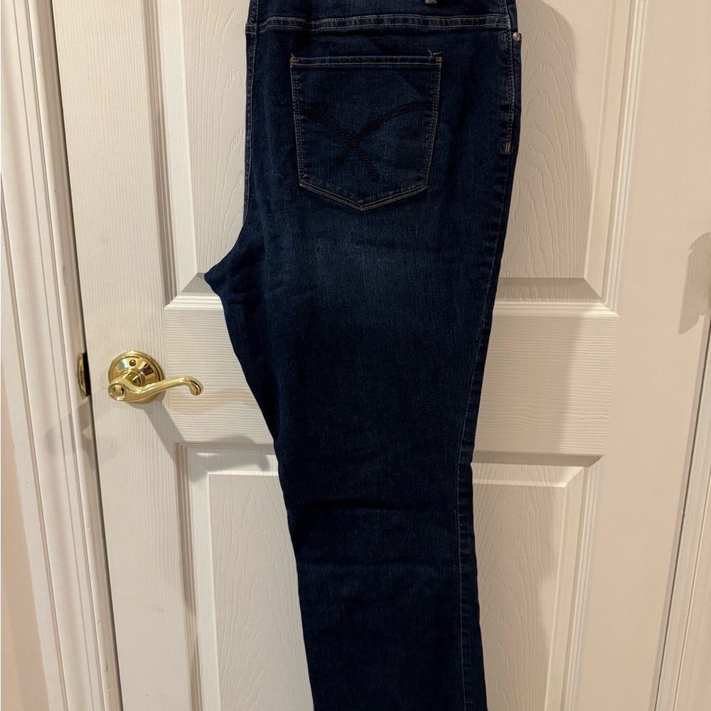 CJ Banks Indigo Denim Slim Jeans